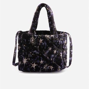 Johnny Was Stardust Quilted Velvet Tote